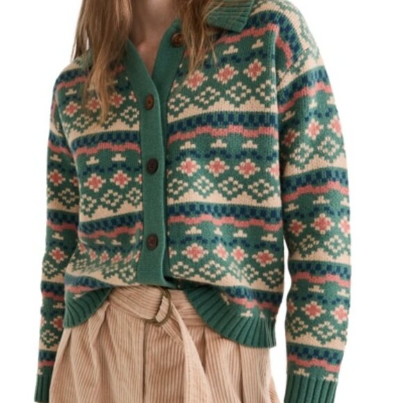 Demylee Doriann Fair Isle Cardigan - Picture 1 of 6